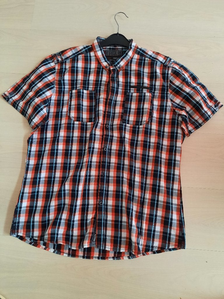 hemd met korte mouw, Angelo Litrico, Nieuw, Ophalen of Verzenden, Halswijdte 43/44 (XL)