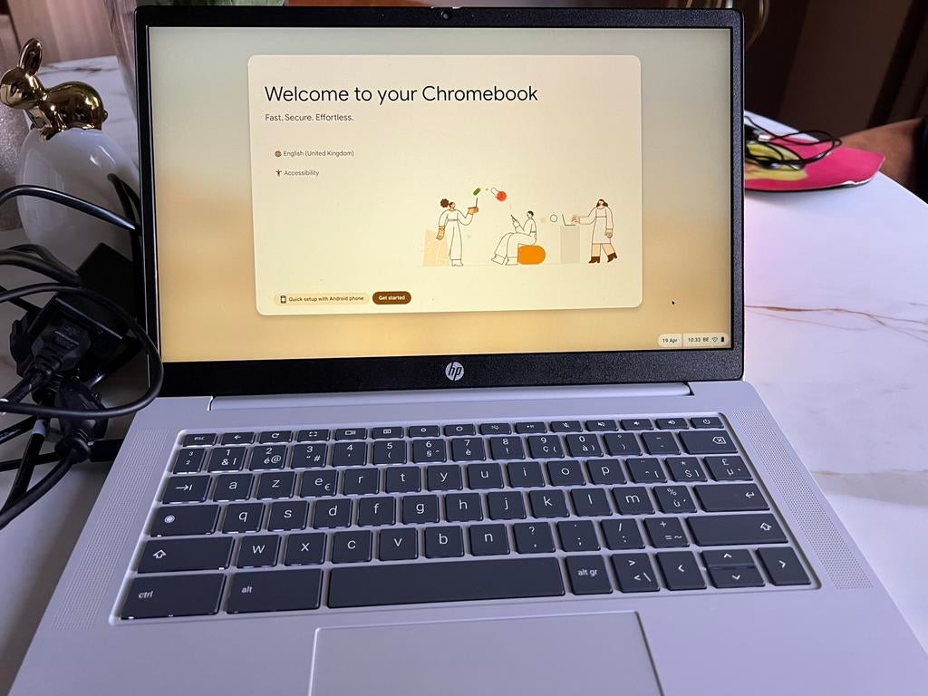 Chromebook Hp + pritner Hp met toner, Computers en Software, Chromebooks, Ophalen, Zo goed als nieuw