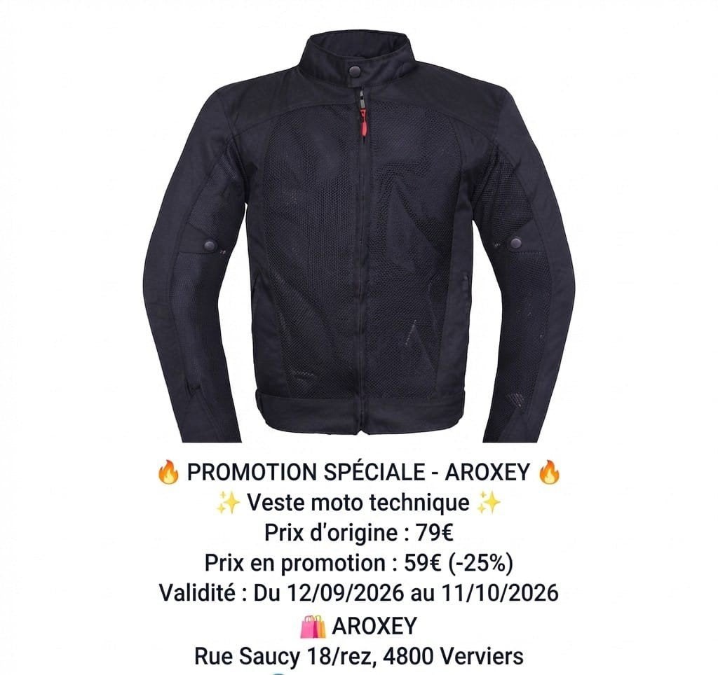 veste de Moto textile cordura 600D neuf CE protecteurs, Envoi, Neuf, avec ticket, Manteau | tissu