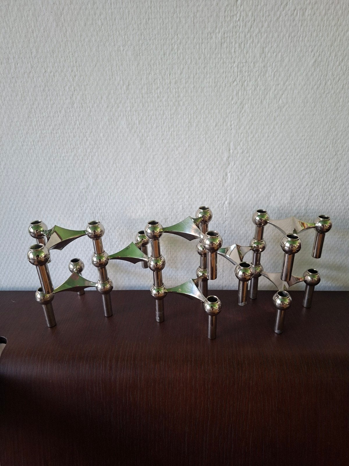 8 vintage kandelaar merk Nagel uit de jaren 60, Antiek en Kunst, Antiek | Woonaccessoires, Ophalen