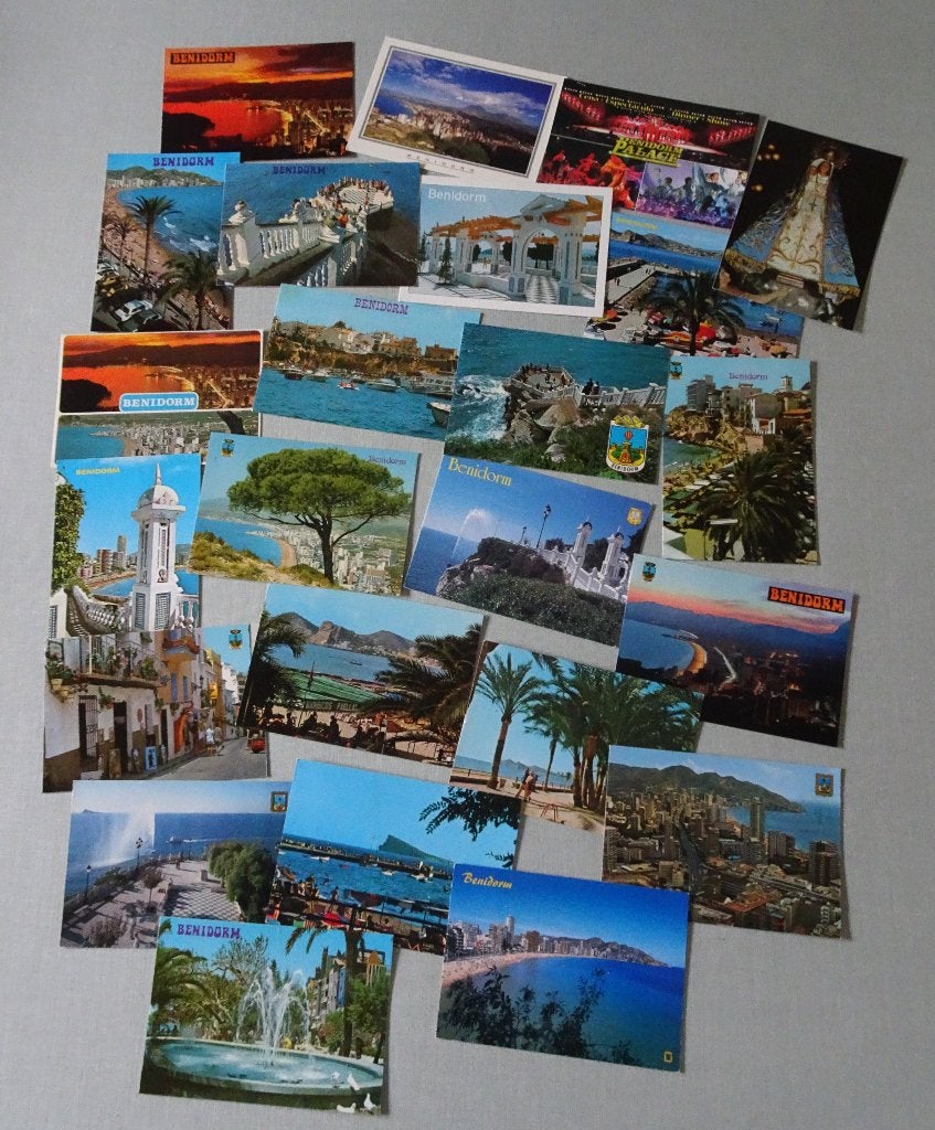 115 POSTKAARTEN VAN BENIDORM, SPANJE, Verzenden, Gelopen, Spanje