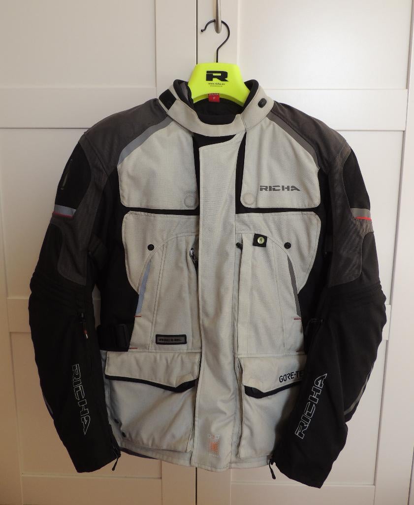 Motorjas Richa M met 2 uitneembare binnenvoeringen, Motoren, Kleding | Motorkleding, Jas | textiel, Heren, Tweedehands, Ophalen of Verzenden