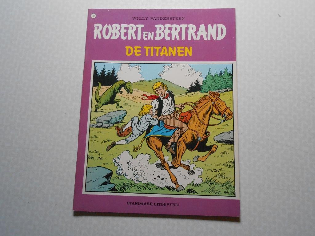 Robert en Bertrand 38 De titanen 1980 ste druk., Willy Vandersteen, Eén stripboek, Ophalen of Verzenden, Zo goed als nieuw