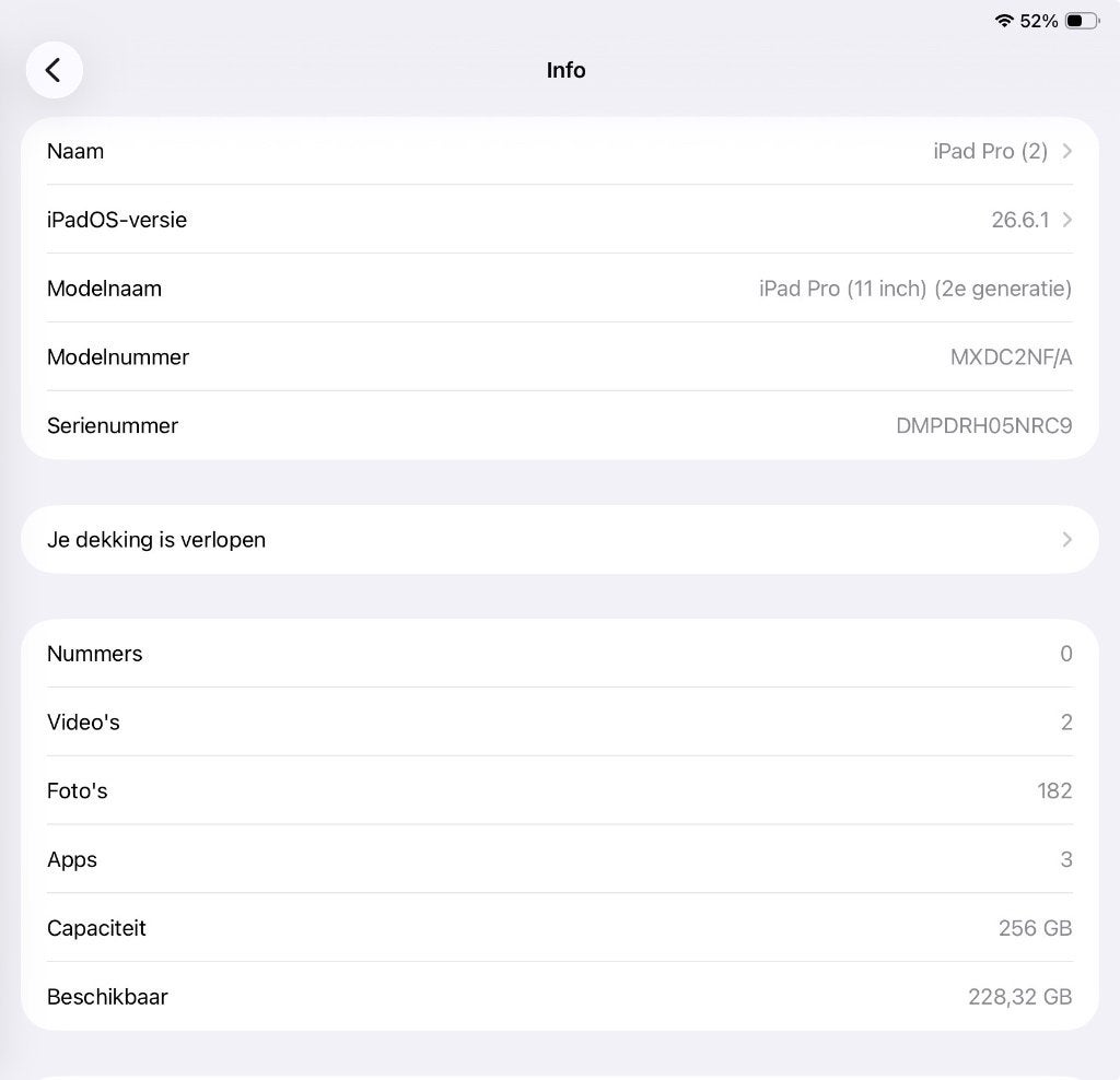 Apple iPad Pro (2020, A12 series) - Spacegrijs - 256 GB, Apple iPad, 11 inch, Refurbished, Ophalen of Verzenden