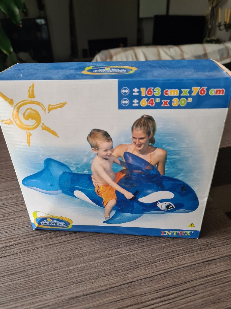 Opblaasbare dolfijn, Ophalen, Nieuw