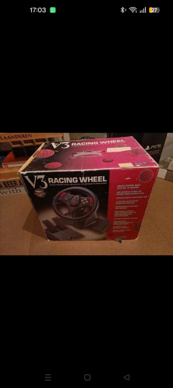 Racing wheel Nintendo 64, Games en Spelcomputers, Ophalen