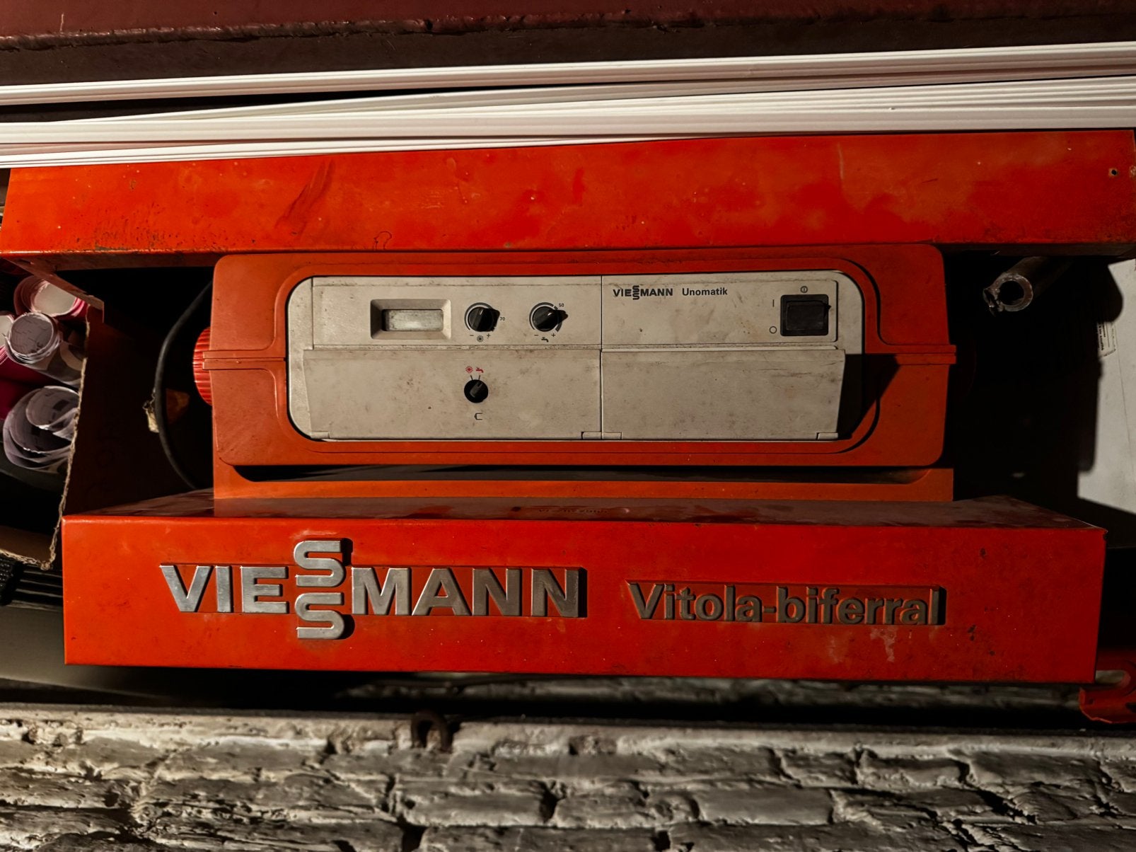 Chaudière Mazout Viessmann Vitola-Biferral + Brûleur, Bricolage & Construction, Enlèvement, Utilisé, Autres types