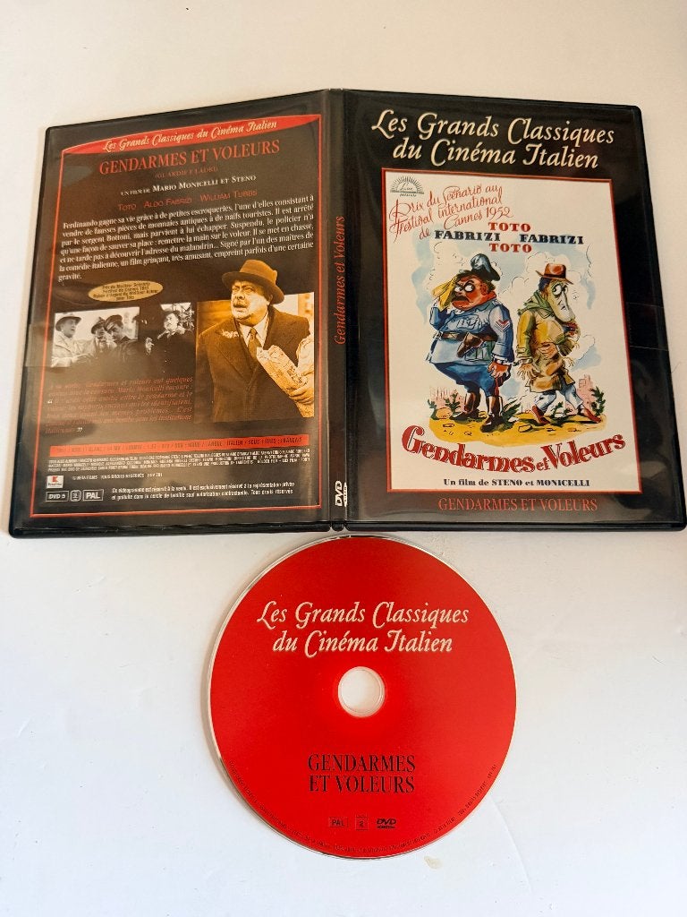 Dvd : Gendarmes et voleurs, Enlèvement ou Envoi, Italien, Français