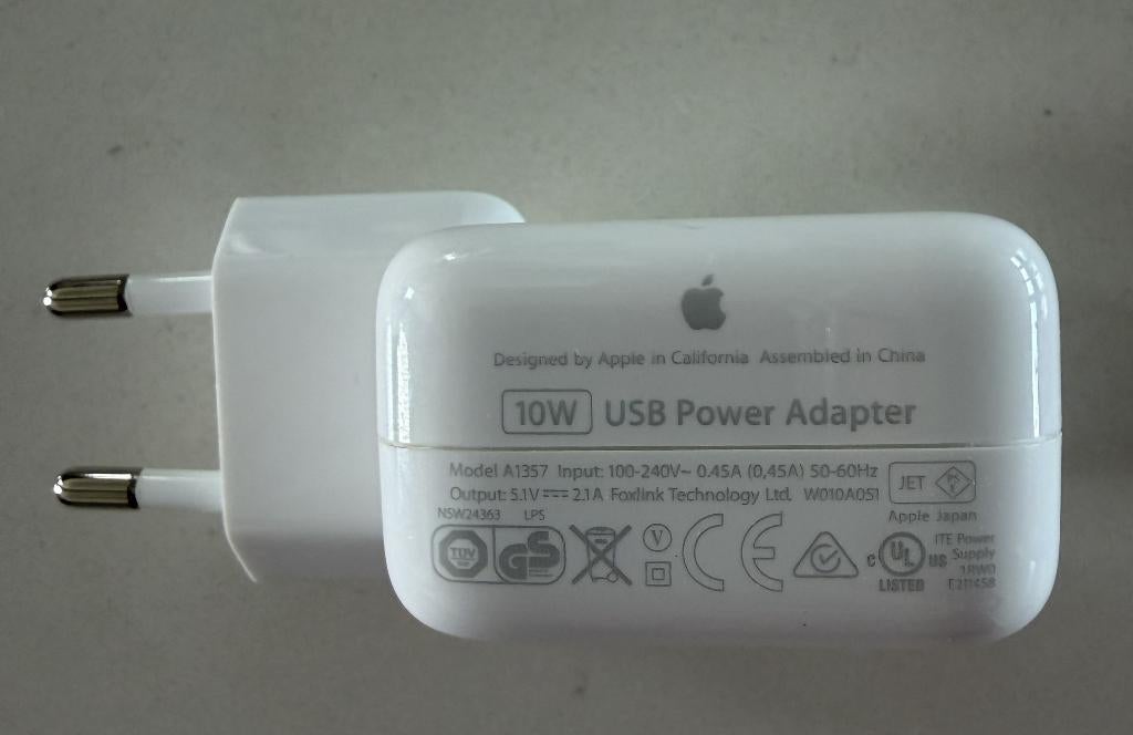 Apple 10w usb power adapter wit, Enlèvement ou Envoi, Neuf, Apple