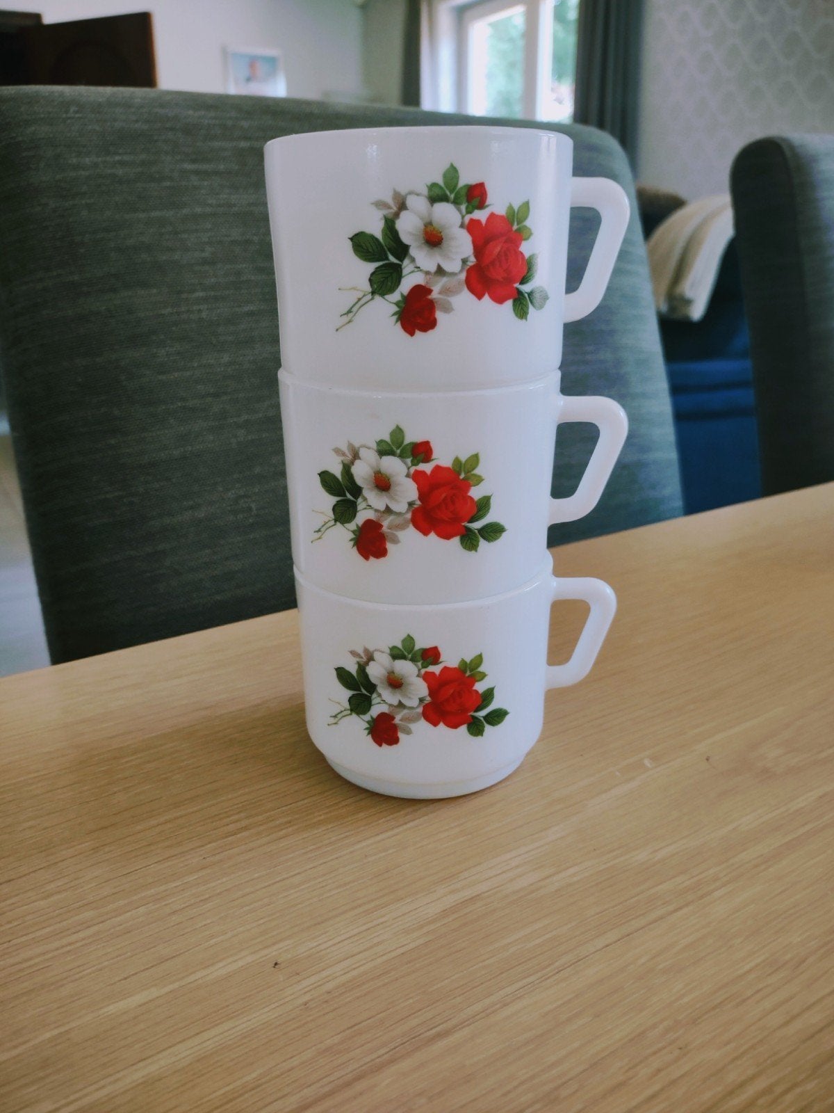 Vintage Arcopal kopjes., Ophalen of Verzenden
