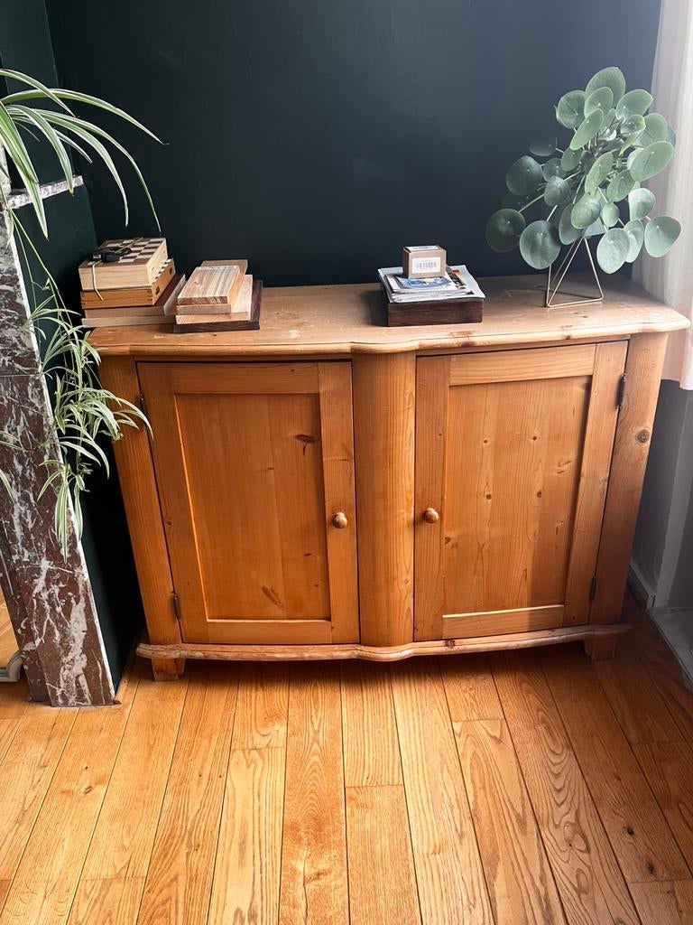 Buffet en bois naturel, 25 à 50 cm, Avec porte(s), 100 à 150 cm, Enlèvement