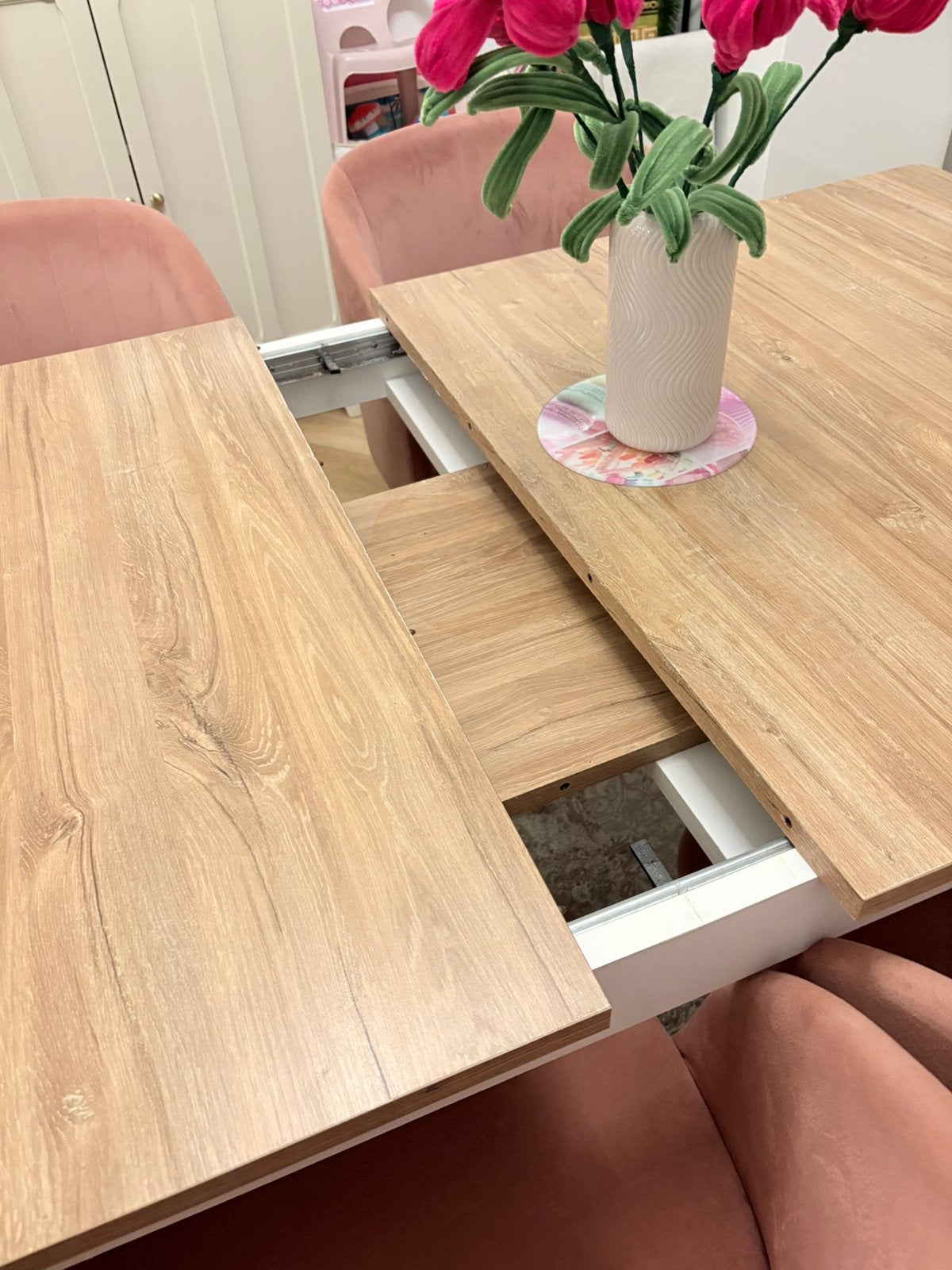 Eettafel met zes stoelen, Enlèvement, Comme neuf