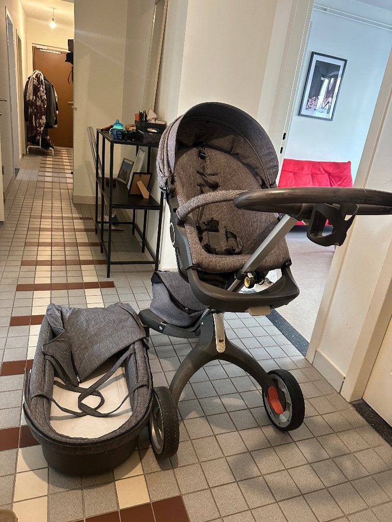 Stokke Xplory, Kinderen en Baby's, Kinderwagens en Combinaties, Gebruikt, Verstelbare duwstang, Ophalen, Kinderwagen