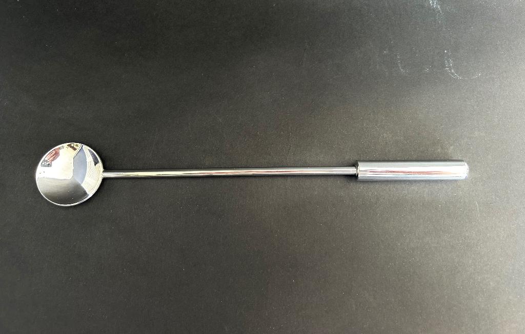 verzilverde cocktaillepel muddler PM Italy design, Ophalen of Verzenden