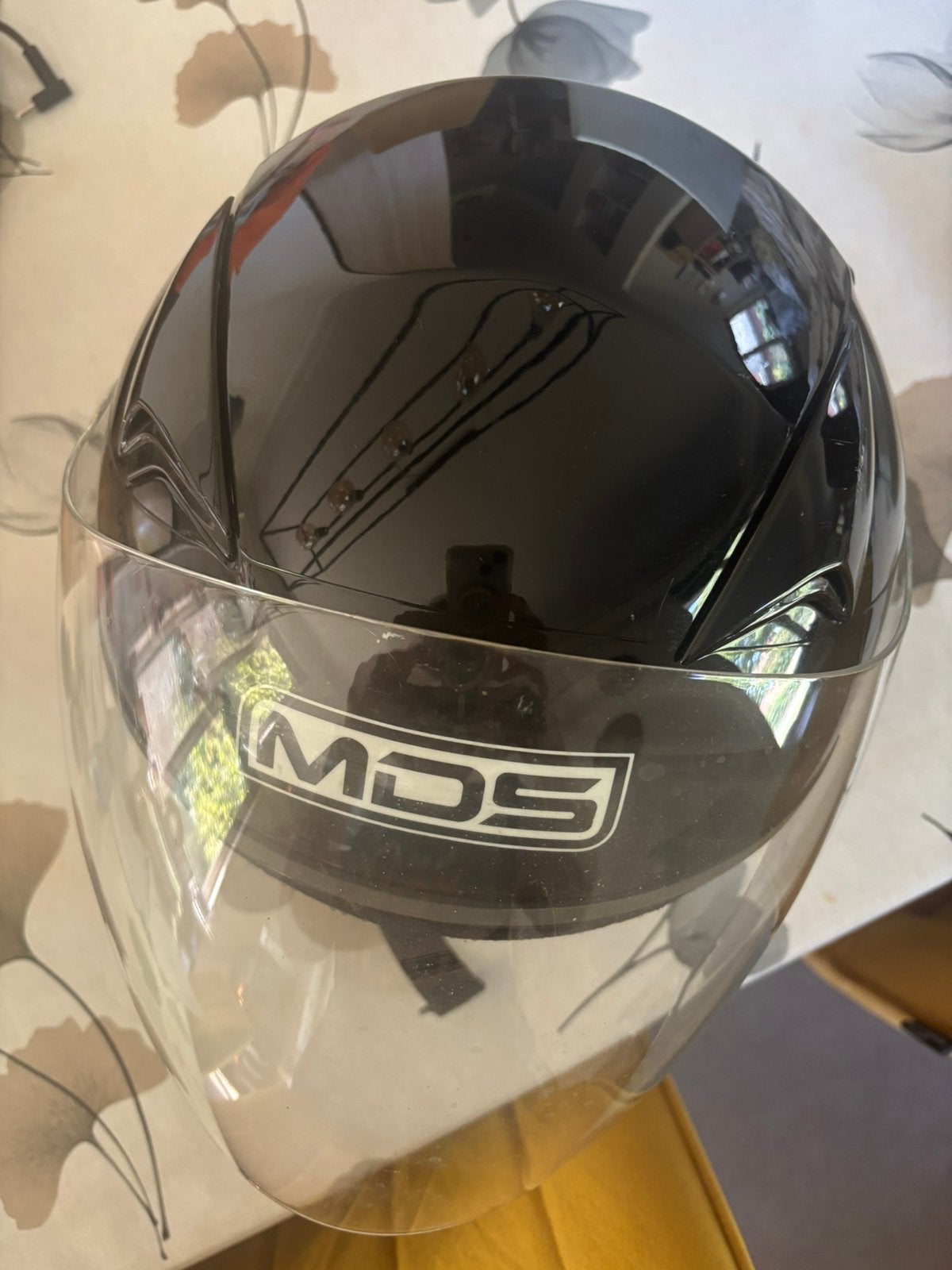 Helm voor brommer- motto Small, Vélos & Vélomoteurs, Casques de cyclomoteur, Enlèvement ou Envoi, Comme neuf, Small