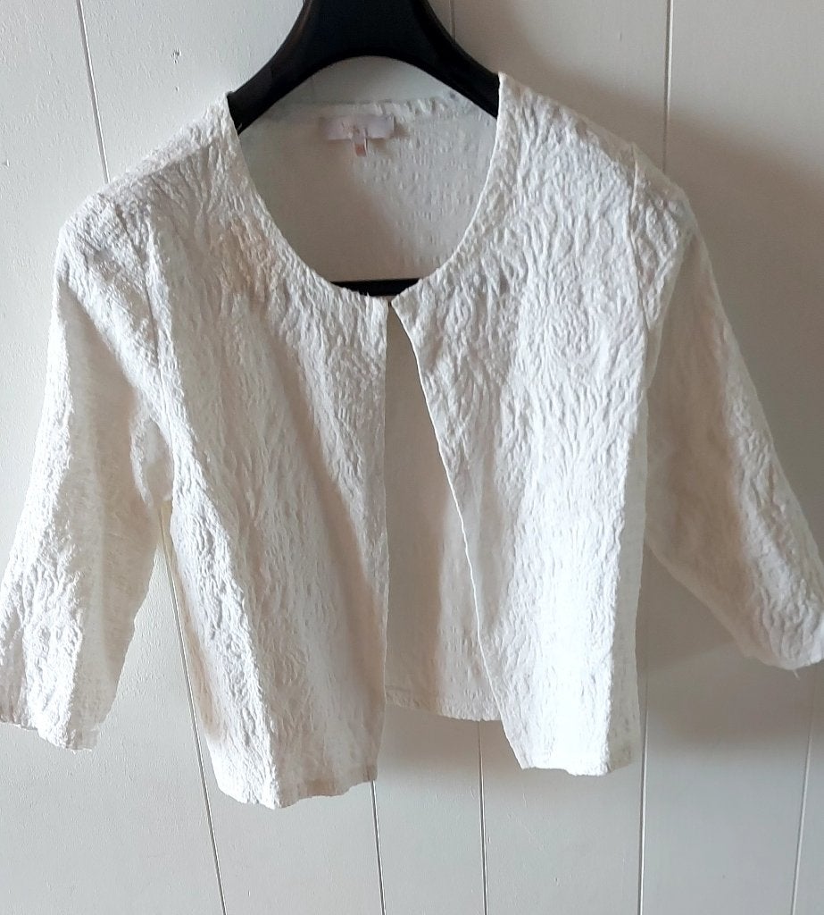 gilet blanc, Vêtements | Femmes, Pulls & Gilets, Taille 38/40 (M), Signe Nature, Enlèvement ou Envoi, Comme neuf