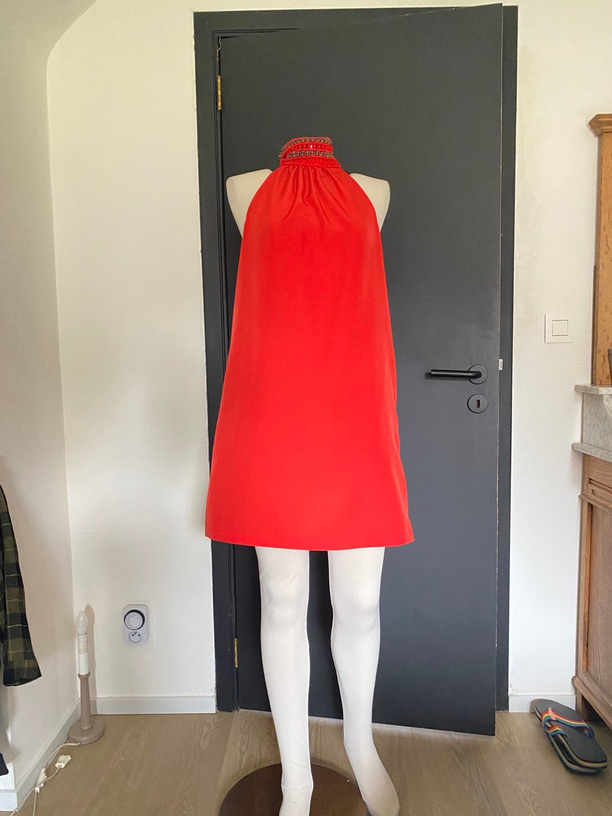 Zara 36-38 jurk, Kleding | Dames, Jurken, Ophalen of Verzenden, Zo goed als nieuw, Rood, Boven de knie