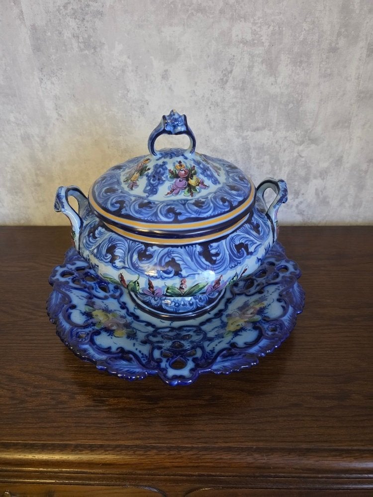 Portugese decoratieve terrine, Antiek en Kunst, Ophalen