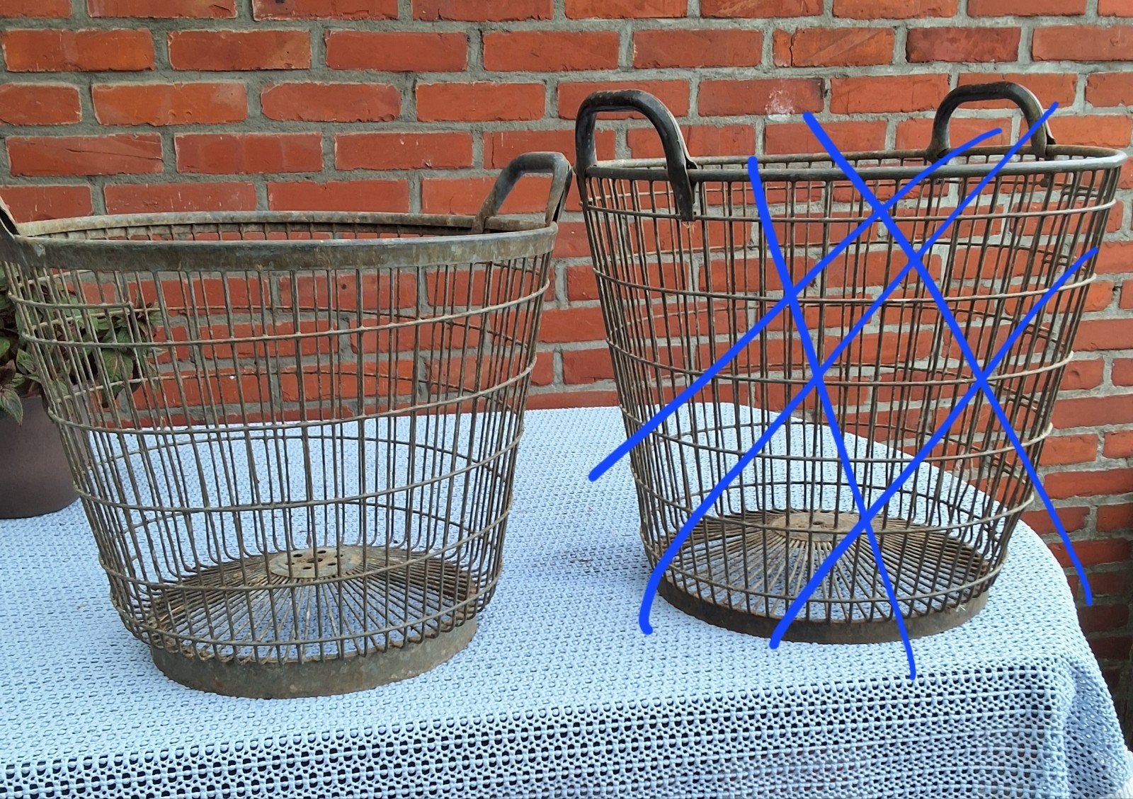 ijzeren aardappelen mand 18€, Tuin en Terras, Ophalen, Gebruikt