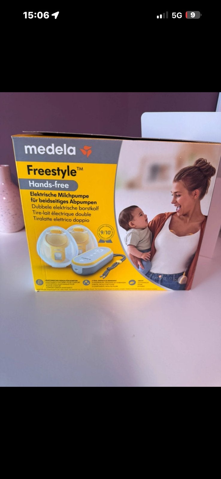 Medela freestyle borstpomp, Ophalen, Zo goed als nieuw, Medela