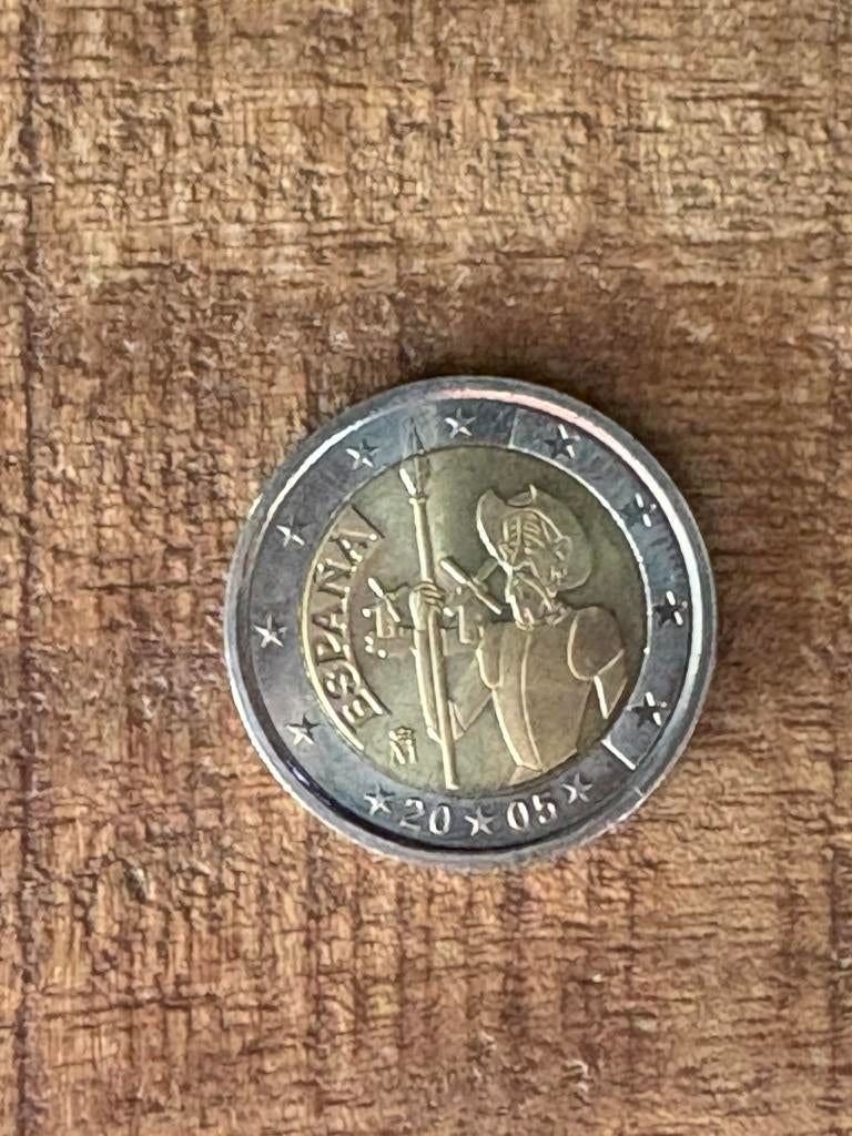 Spanje 2 Euro "Don Quichot" 2005, Postzegels en Munten, Munten | Europa | Euromunten, Losse munt, 2 euro, Spanje, Ophalen of Verzenden