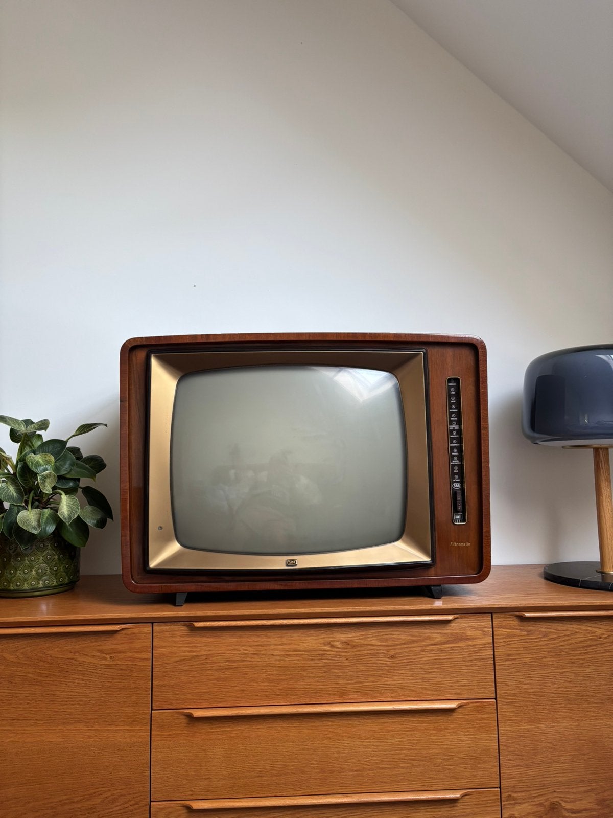 Vintage/retro/antieke TV televisie toestel, Antiek en Kunst, Ophalen