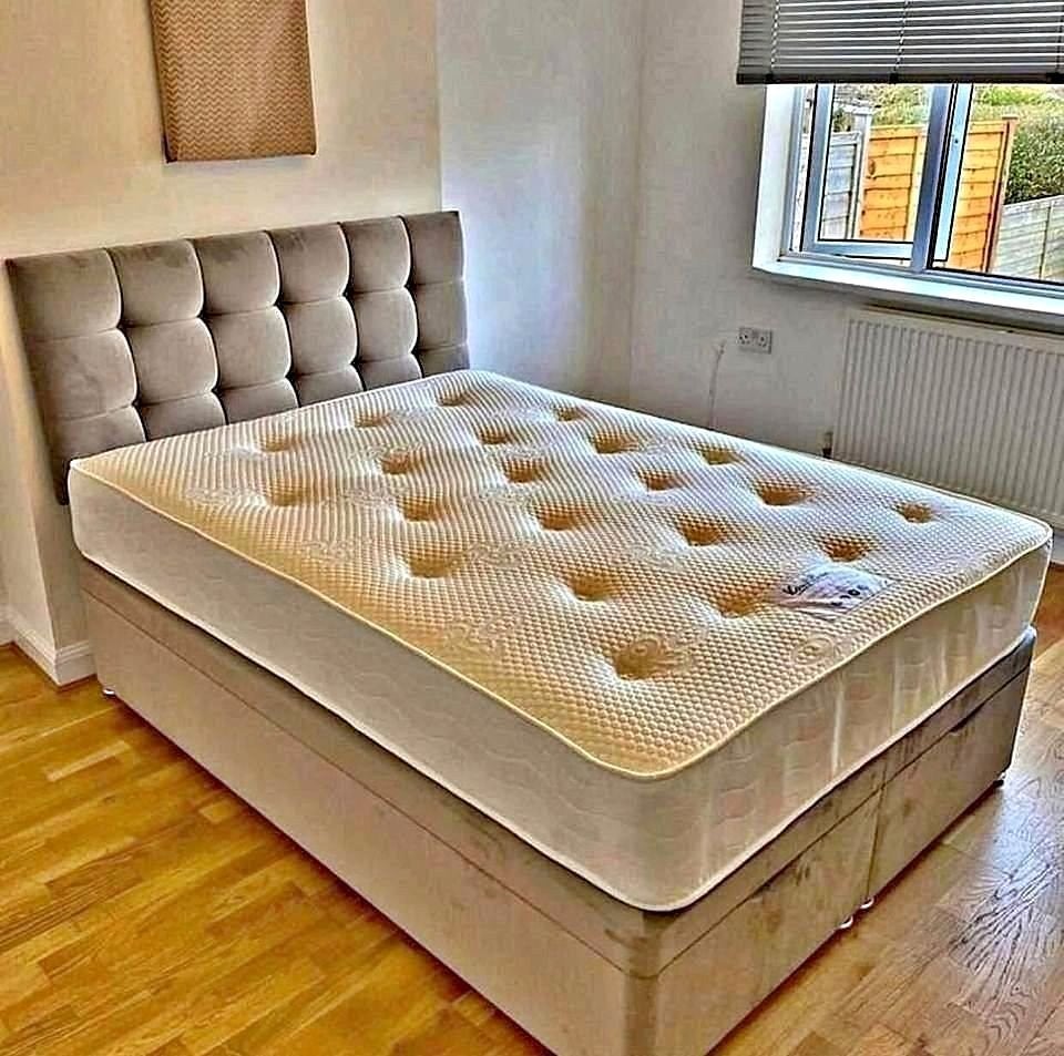 Gloednieuw bed en matras te koop, Verzenden, Nieuw, Tweepersoons, Overige kleuren