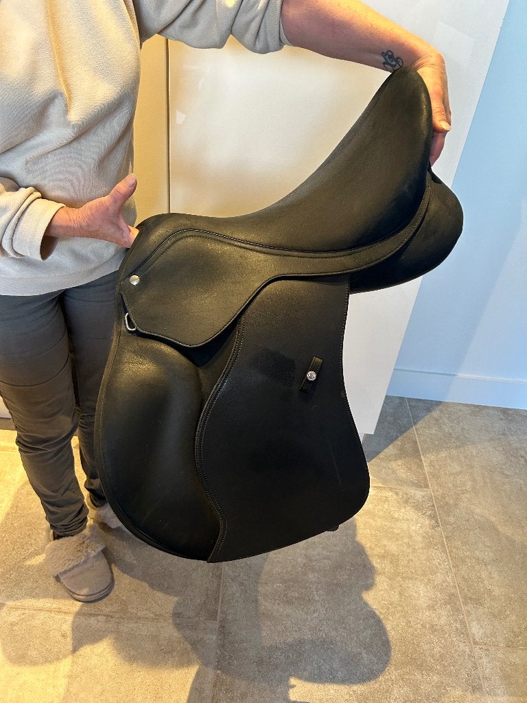 Veelzijdigheidszadel + singel, Animaux & Accessoires, Chevaux & Poneys | Selles, Siège semi-creux, Polyvalence, L (17.5 pouces)