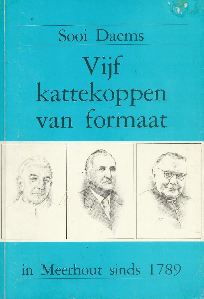 Sooi Daems -  Vijf kattekoppen van formaat Meerhout v.a.1789, Boeken, Ophalen of Verzenden, 19e eeuw, Zo goed als nieuw