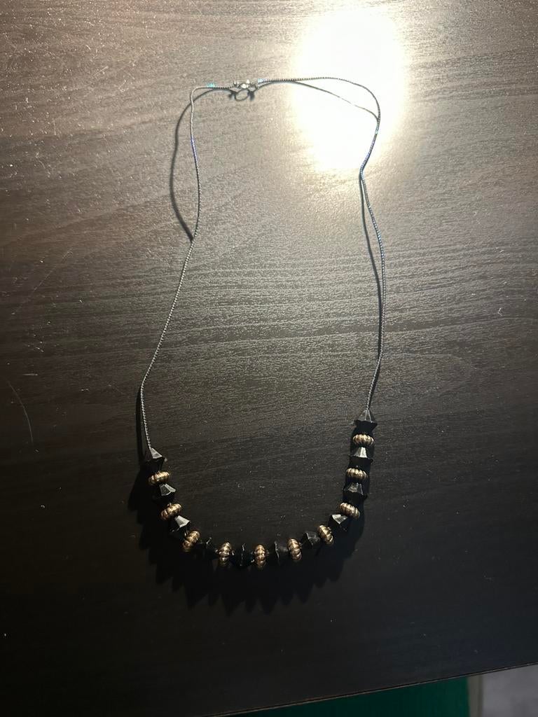 Zelfgemaakte ketting, Bijoux, Sacs & Beauté, Colliers, Enlèvement, Neuf, Autres couleurs, Autres matériaux