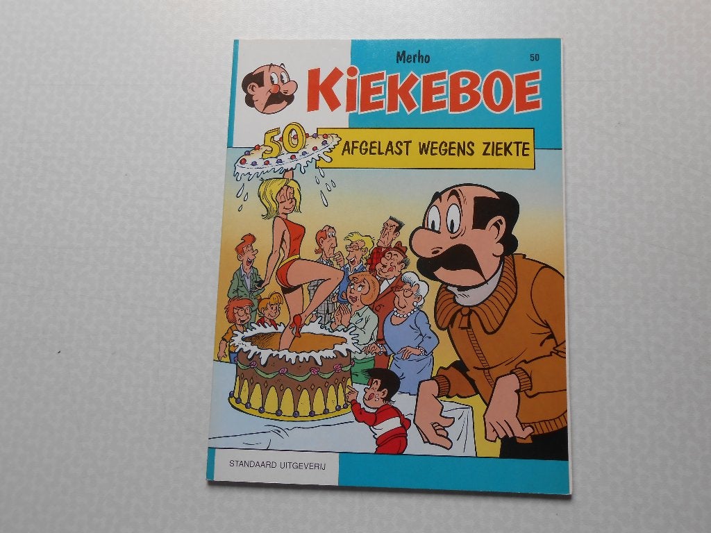 kiekeboe 50 Afgelast wegens ziekte 1991 1 ste druk., Eén stripboek, Merho, Nieuw, Ophalen of Verzenden