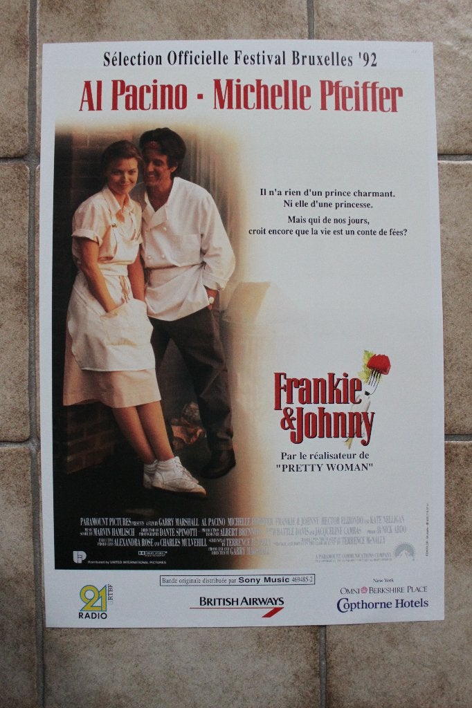 filmaffiche Al Pacino Frankie And Johnny 1991 filmposter, Enlèvement ou Envoi, Rectangulaire vertical, A1 jusqu'à A3, Comme neuf