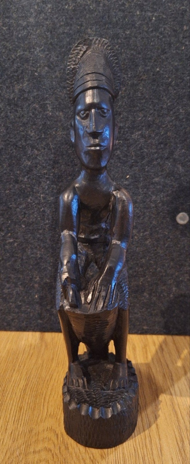 Afrikaanse houten beeldje, Antiek en Kunst, Ophalen of Verzenden, Afrika, Hout, Houtsnijwerk