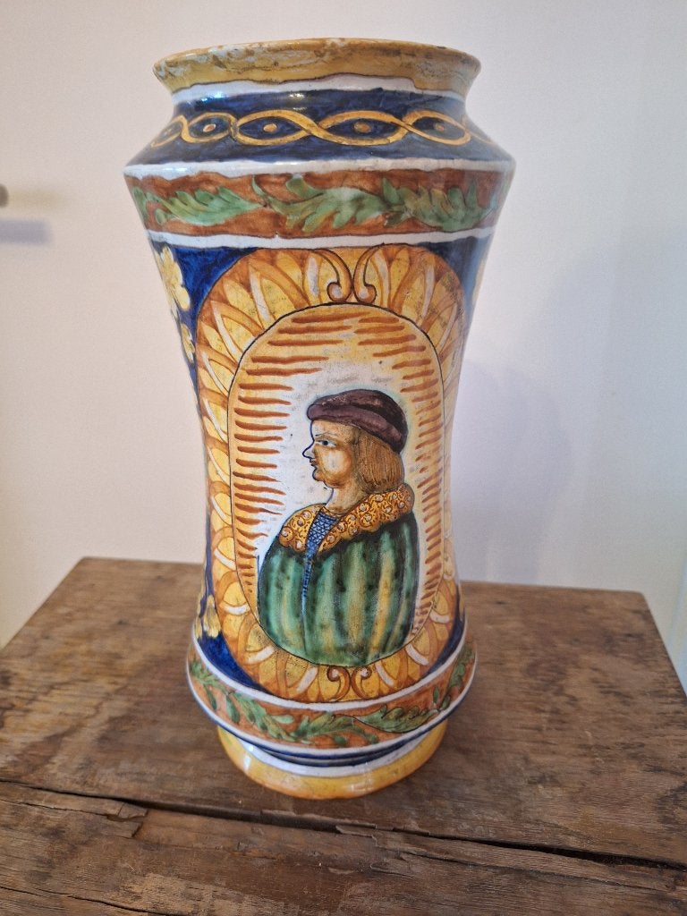 Majolica vaas, Antiek en Kunst, Ophalen of Verzenden