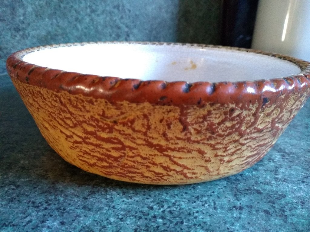 stenen oven schotel kom schaal vintage Sarrecuemines mama, Ophalen of Verzenden, Zo goed als nieuw, Vintage