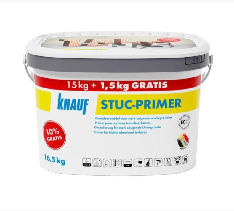 2 x Knauf Stuc-Primer – 16,5 kg per emmer, Enlèvement, Neuf