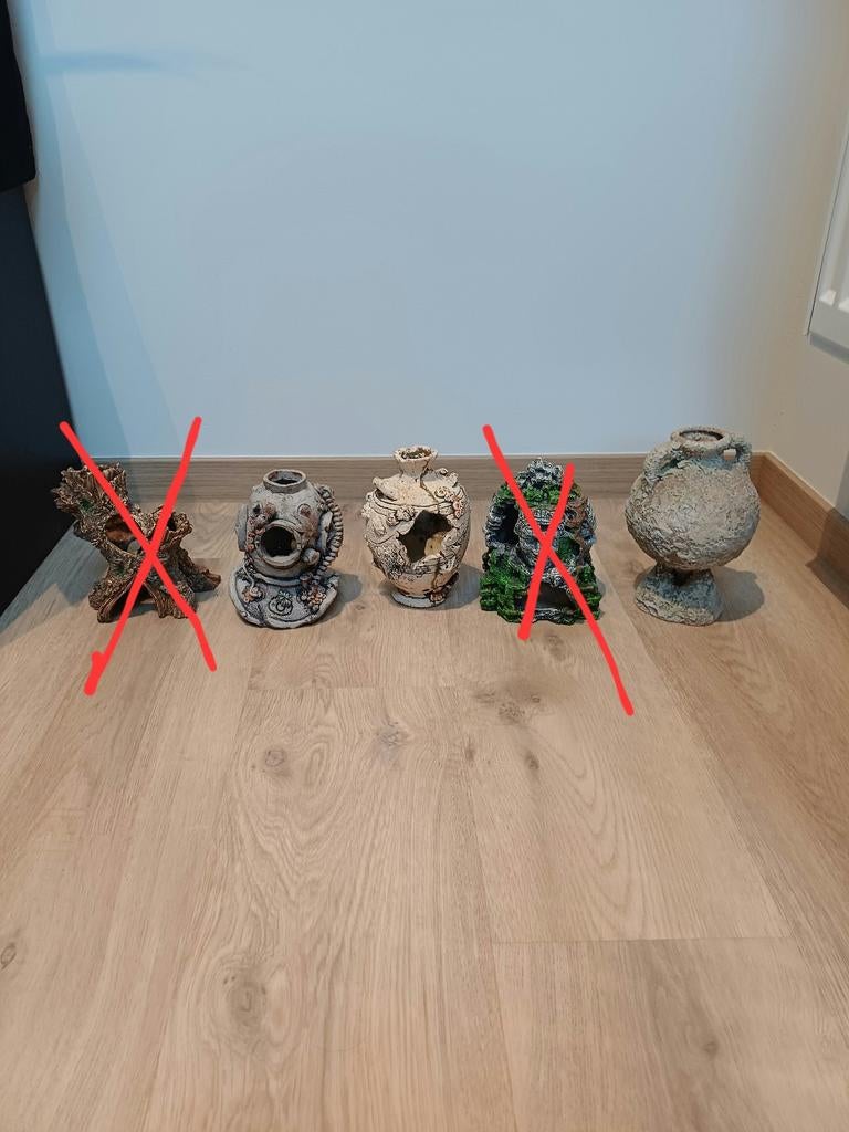 Aquarium decoraties set 1 (10 euro per stuk), Animaux & Accessoires, Poissons | Aquariums & Accessoires, Comme neuf, Enlèvement ou Envoi