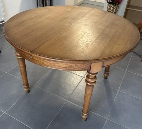 Table de salle à manger en chêne avec chaises, Enlèvement, Utilisé, Moins de 4 chaises