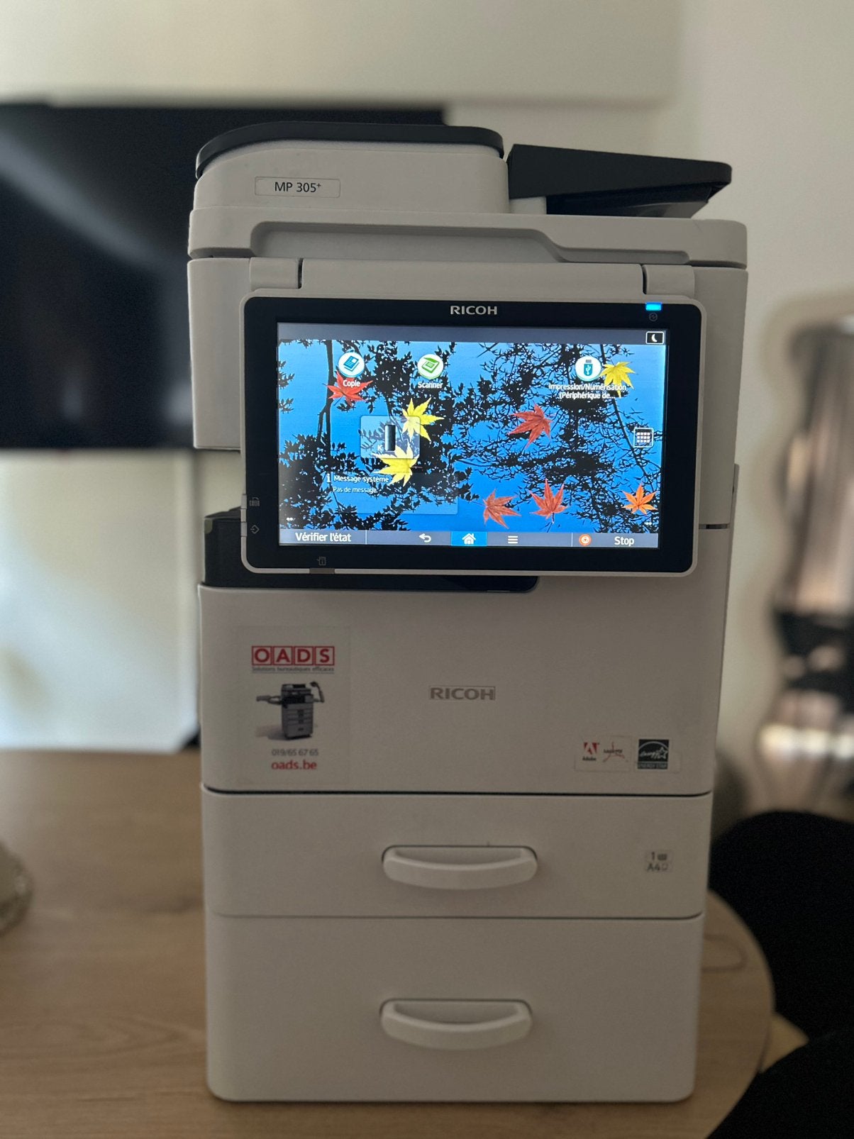 Ricoh MP 305+ SPF, Computers en Software, Printers, Ophalen of Verzenden, Zo goed als nieuw