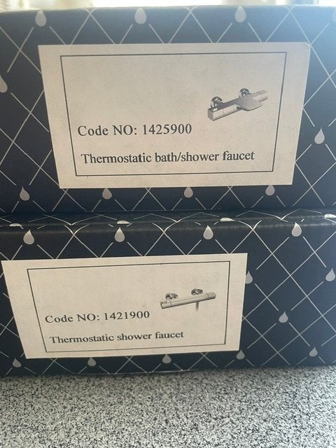 thermostaatkraan Bad Douche (set), Ophalen, Nieuw, Inox, Kraan