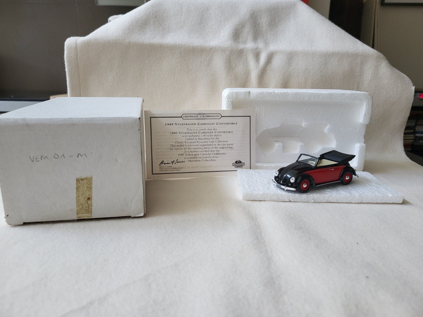Dinky Matchbox VEM01-M Volkswagen Cabriolet, Enlèvement ou Envoi, Matchbox