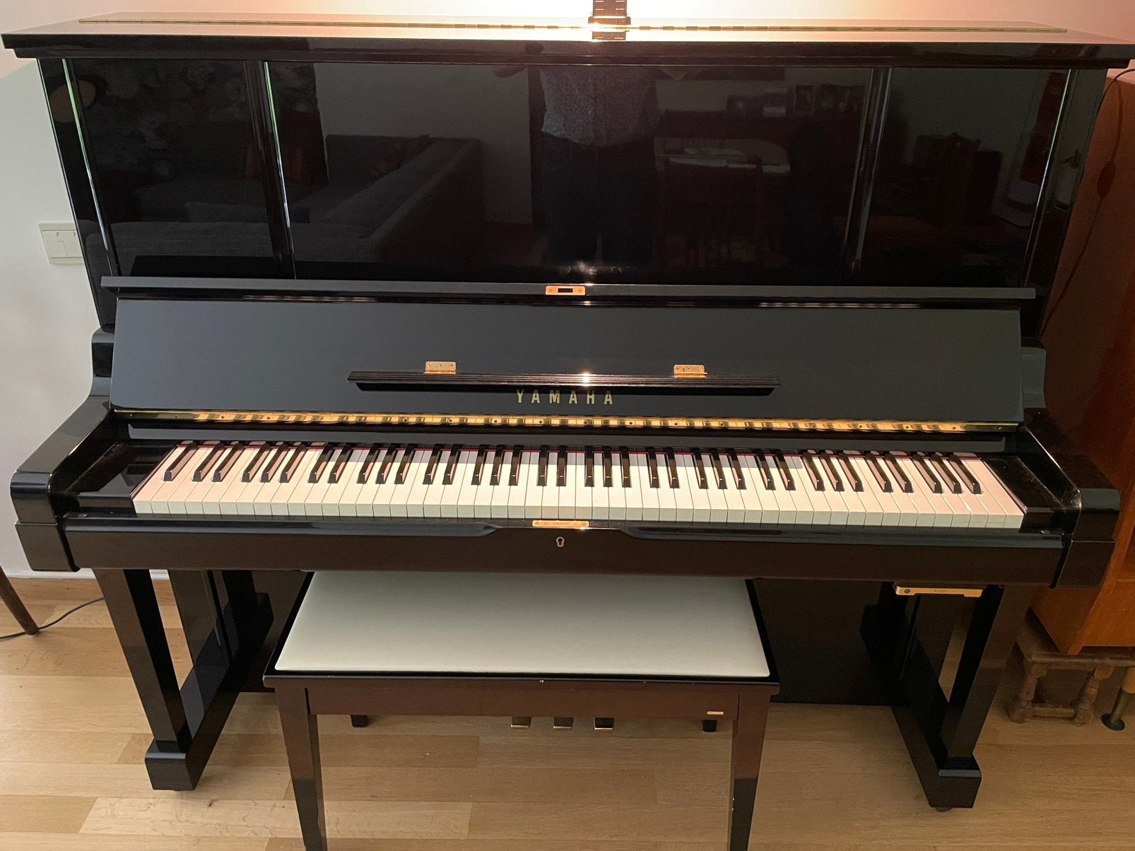 Piano Yamaha UX3 avec fonction silent, Muziek en Instrumenten, Ophalen, Piano