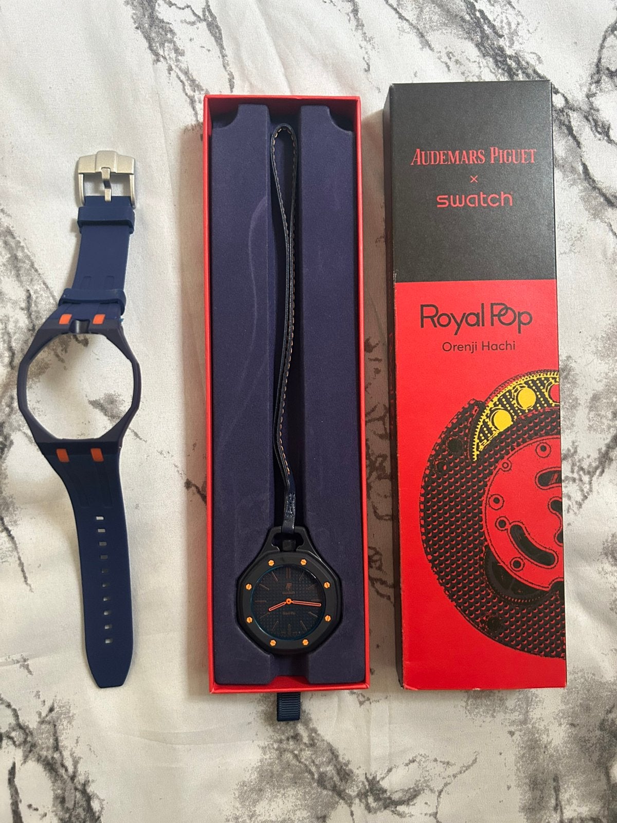 Ap Swatch dark blue edition, Ophalen of Verzenden, Nieuw, Blauw, Jongen of Meisje