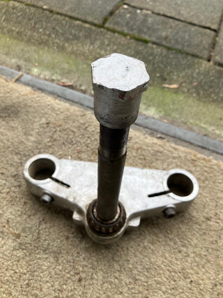 T-stuk onderste kroonplaat 38 mm Laverda 750 SF2 SF3 10003C, Ophalen of Verzenden, Gebruikt