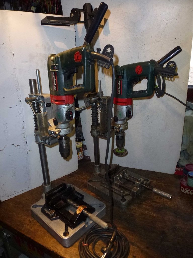 foreuse METABO + colonne de perçage + étau, Hobby en Vrije tijd, Knutselen, Zo goed als nieuw, Elektrisch, Overige merken, Ophalen of Verzenden