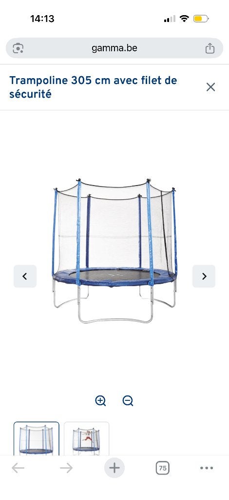 Trampoline, Enlèvement, Utilisé