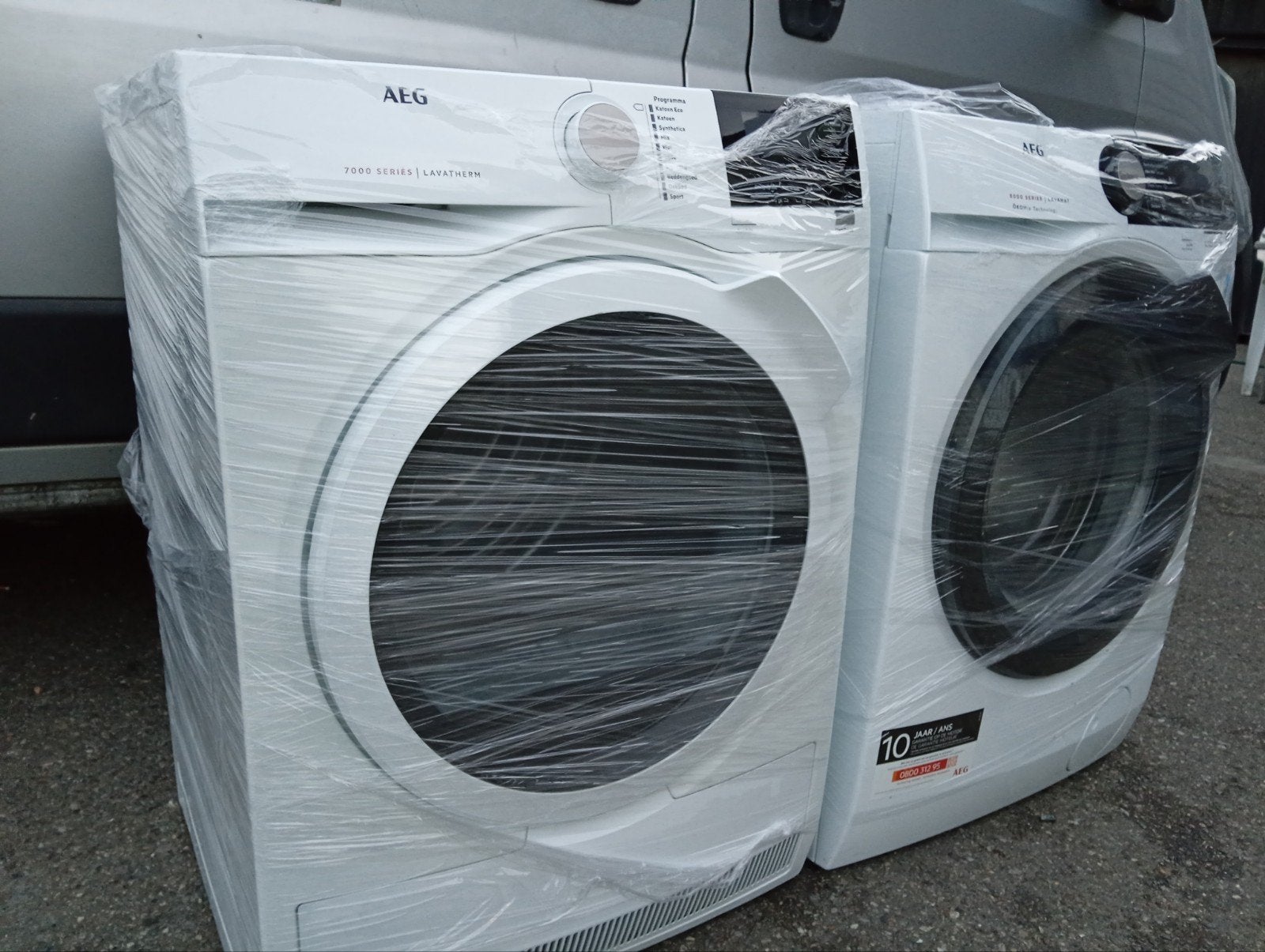 set wasmachine + droogkast zo goed als nieuw a+++ lvrng mglk, Elektronische apparatuur, Ophalen of Verzenden, Condens