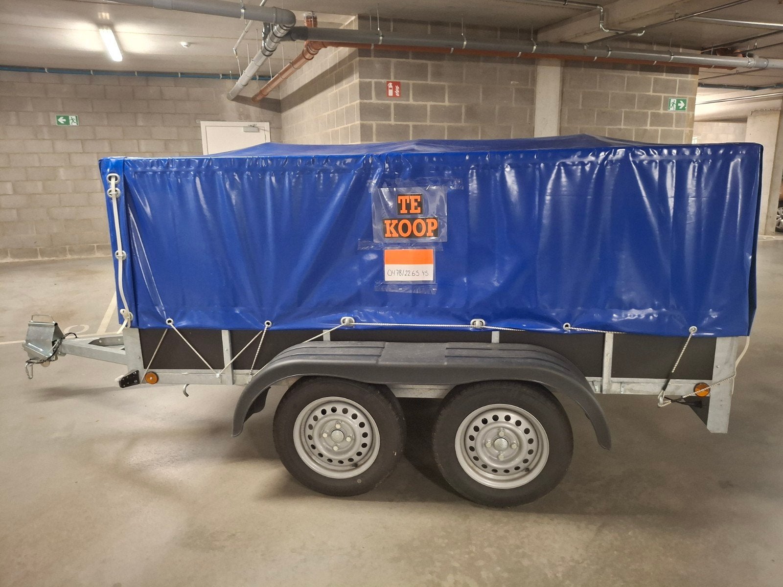 aanhangwagen/remorc 750kg zo goed als nieuw!, Auto diversen, Ophalen, Zo goed als nieuw
