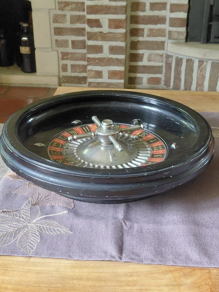 Vintage amerikaanse roulette roulettewiel bordspel 1950-60, Ophalen of Verzenden