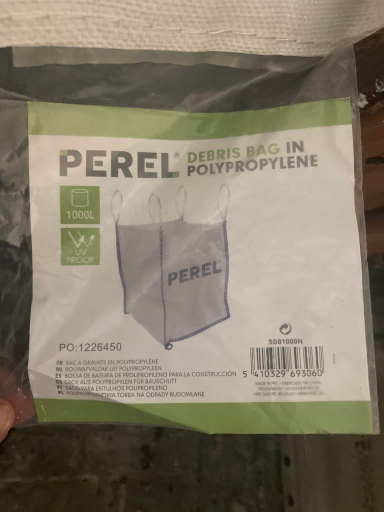 Big bag met lussen PEREL 1000 kg, Enlèvement